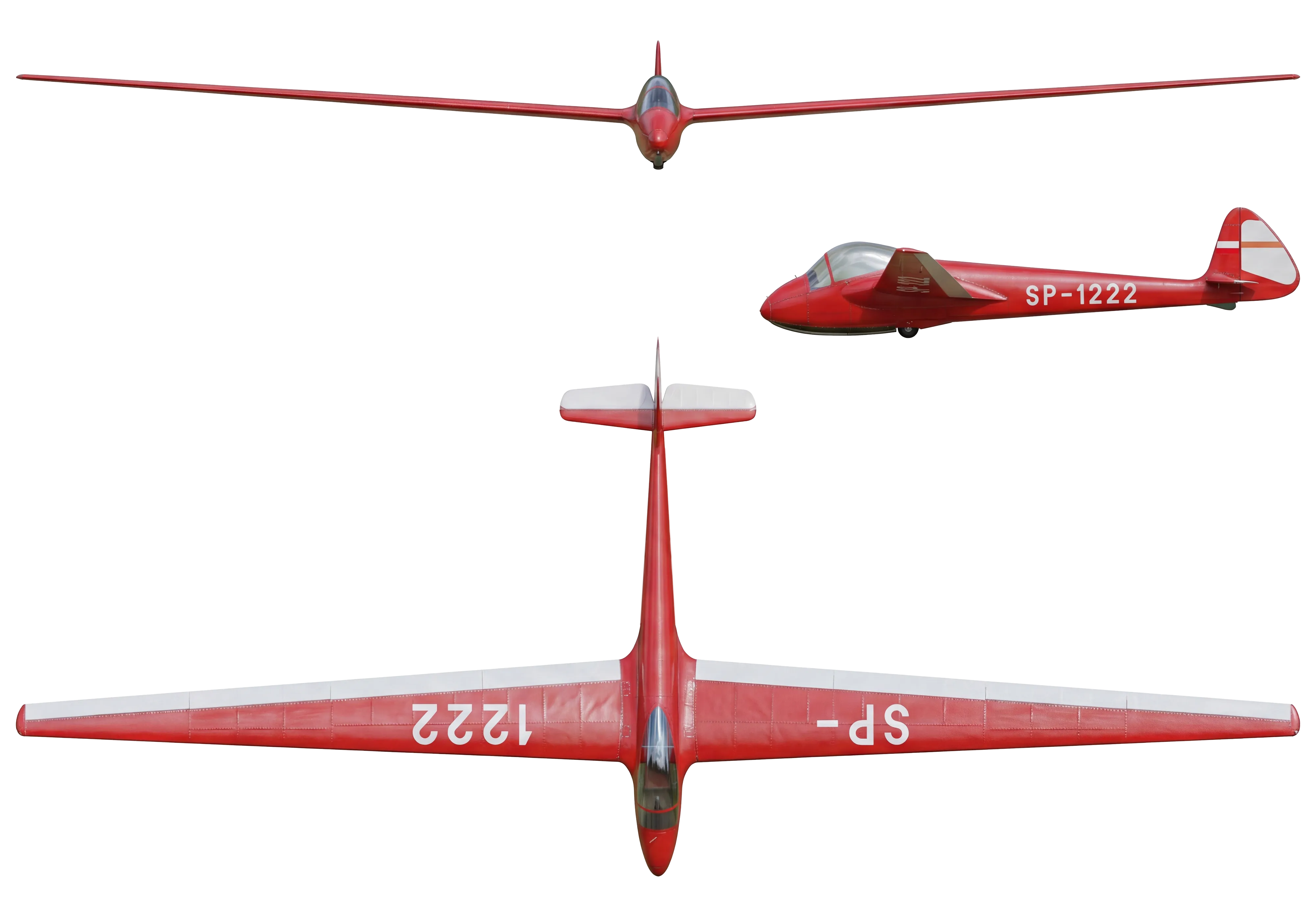 SZD-8 Jaskółka rzut